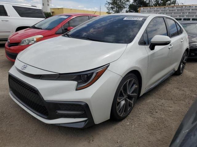 TOYOTA COROLLA SE 2020 with VIN 5YFP4RCE1LP010786 - Photo from auction