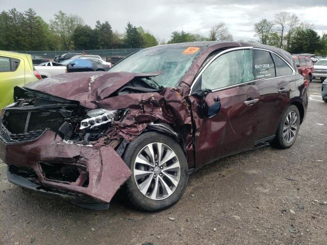 ACURA MDX TECHNO 2016 with VIN 5FRYD4H44GB061948 - Photo from auction