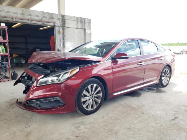 HYUNDAI SONATA SPO 2016 with VIN 5NPE34AF6GH324123 - Photo from auction