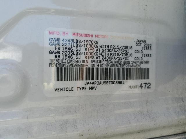 Photo 14 from auction – 2011 MITSUBISHI OUTLANDER with VIN JA4AP3AU9BZ003961