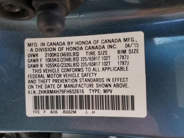 Photo 14 from auction – 2015 HONDA CR-V EXL with VIN 2HKRM4H79FH652616