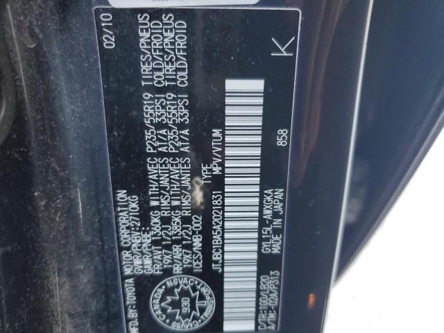 Photo 14 from auction – 2010 LEXUS RX 450 with VIN JTJBC1BA5A2021831