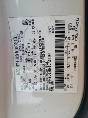 Photo 14 from auction – 2008 FORD EXPLORER X with VIN 1FMEU63E68UA54181