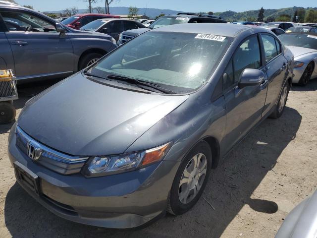 HONDA CIVIC HYBR 2012 with VIN JHMFB4F31CS008368 - Photo from auction