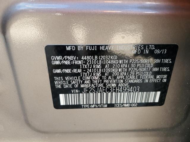 Photo 14 from auction – 2014 SUBARU FORESTER 2 with VIN JF2SJAEC3EH499403
