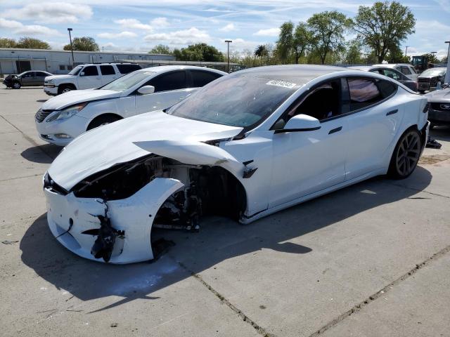 TESLA MODEL S 2022 with VIN 5YJSA1E57NF475749 - Photo from auction