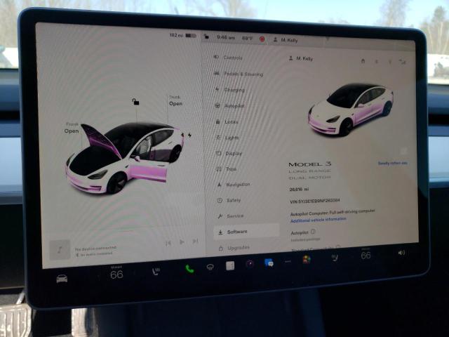 Photo 9 from auction – 2022 TESLA MODEL 3 with VIN 5YJ3E1EB9NF263384
