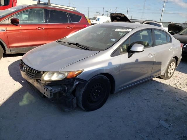 HONDA CIVIC LX 2012 with VIN 19XFB2F57CE329969 - Photo from auction