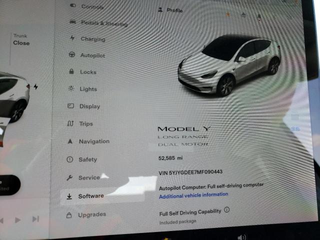 Фото 9 с аукциона – 2021 TESLA MODEL Y с VIN 5YJYGDEE7MF090443