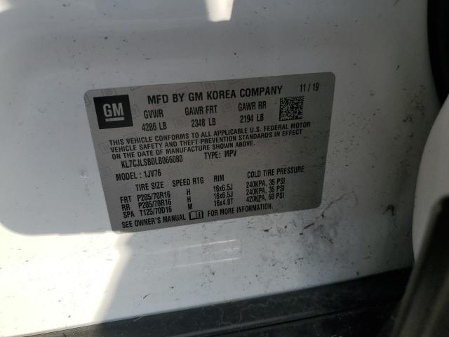 Photo 14 from auction – 2020 CHEVROLET TRAX 1LT with VIN KL7CJLSB0LB066080