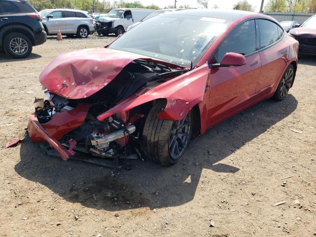 TESLA MODEL 3 2022 with VIN 5YJ3E1EB1NF278106 - Photo from auction