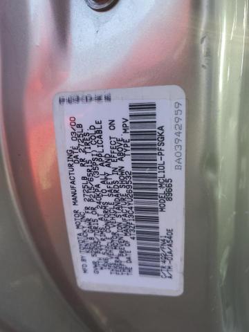 Photo 14 from auction – 2000 TOYOTA SIENNA LE with VIN 4T3ZF13C4YU269532