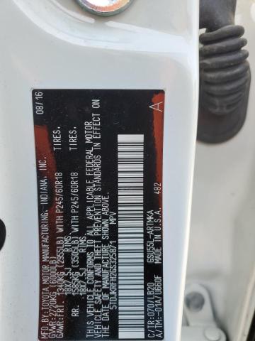 Photo 14 from auction – 2016 TOYOTA HIGHLANDER with VIN 5TDJKRFH2GS325871