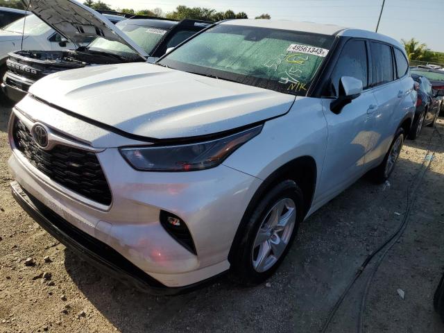 TOYOTA HIGHLANDER 2022 with VIN 5TDZZRAH5NS115218 - Photo from auction