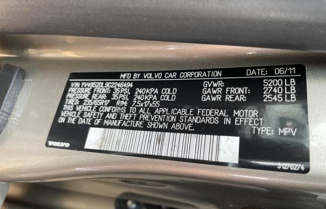 Photo 10 from auction – 2012 VOLVO XC60 3.2 with VIN YV4952DL9C2246494