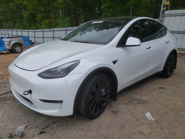 TESLA MODEL Y 2022 with VIN 7SAYGDEF4NF380622 - Photo from auction