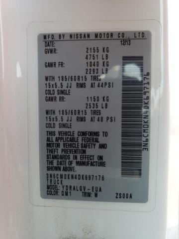 Photo 14 from auction – 2013 NISSAN NV200 2.5S with VIN 3N6CM0KN4DK697176