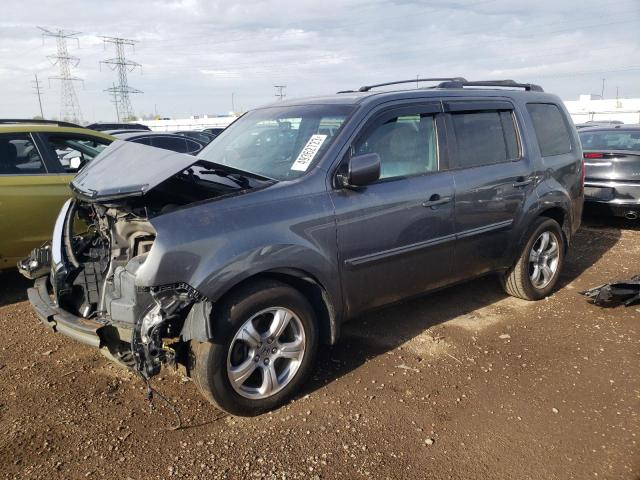 HONDA PILOT EXLN 2012 with VIN 5FNYF4H7XCB038416 - Photo from auction