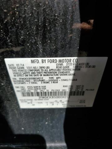 Photo 14 from auction – 2014 FORD FLEX SEL with VIN 2FMGK5C85EBD34212