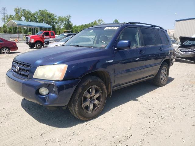 TOYOTA HIGHLANDER 2001 with VIN JTEGF21A710018640 - Photo from auction