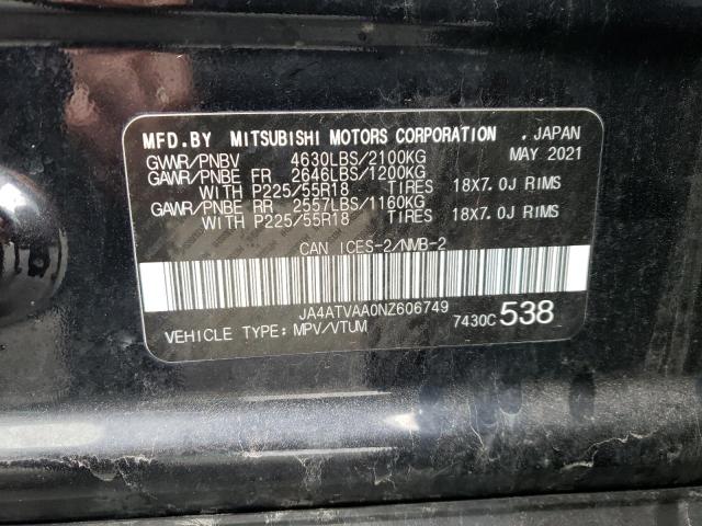 Photo 14 from auction – 2022 MITSUBISHI ECLIPSE CR with VIN JA4ATVAA0NZ606749