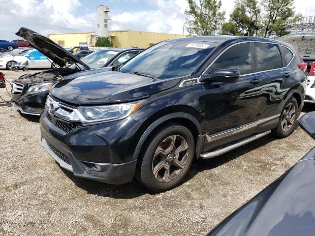 HONDA CR-V EX 2018 with VIN 7FARW1H53JE011691 - Photo from auction