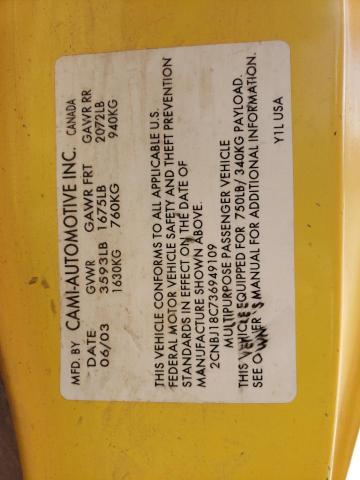 Photo 14 from auction – 2003 CHEVROLET TRACKER with VIN 2CNBJ18C736949109