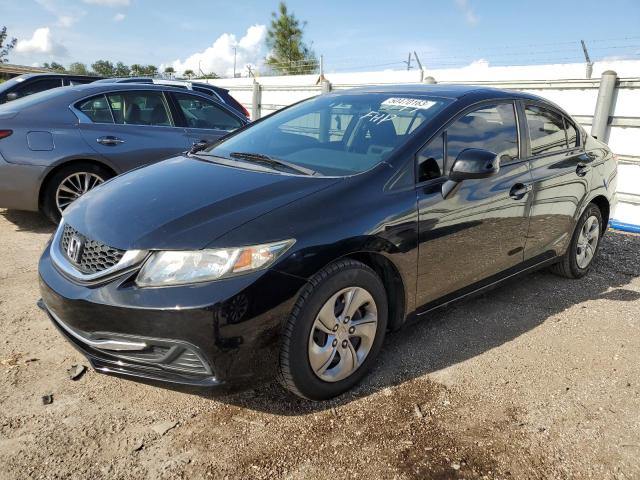 Photo 1 from auction – 2013 HONDA CIVIC LX with VIN 19XFB2F5XDE077197