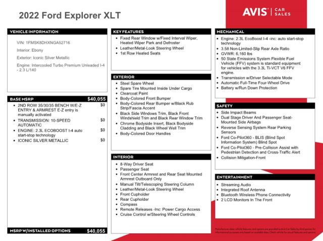 Photo 12 from auction – 2022 FORD EXPLORER X with VIN 1FMSK8DHXNGA52716
