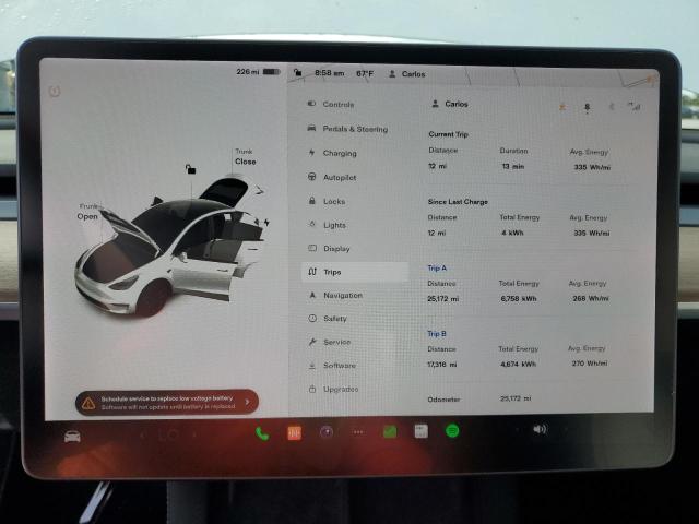 Foto 9 de la subasta – 2022 TESLA MODEL Y con VIN 7SAYGDEE1NF311281