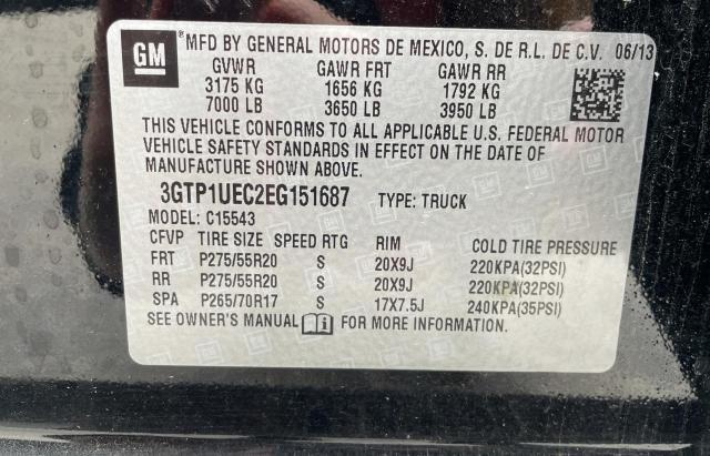 Photo 10 from auction – 2014 GMC SIERRA C15 with VIN 3GTP1UEC2EG151687