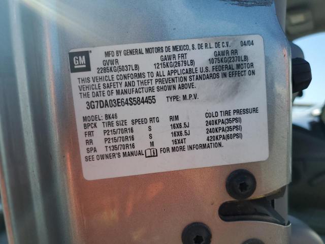 Photo 14 from auction – 2004 PONTIAC AZTEK with VIN 3G7DA03E64S584455