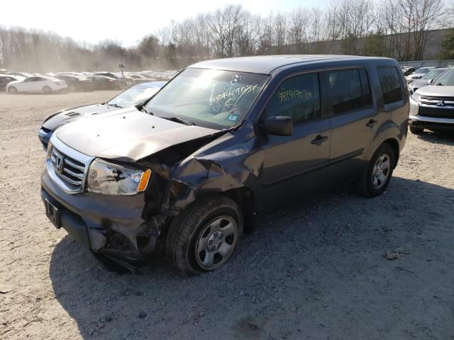 HONDA PILOT LX 2015 with VIN 5FNYF4H27FB067719 - Photo from auction