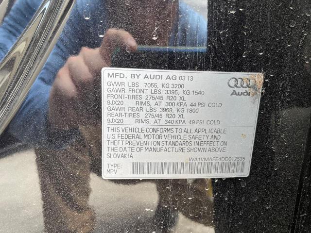 Photo 10 from auction – 2013 AUDI Q7 PRESTIG with VIN WA1VMAFE4DD012535