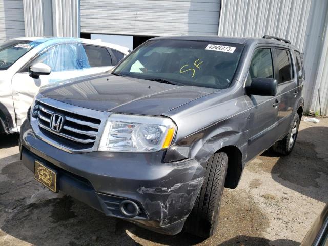 HONDA PILOT LX 2012 with VIN 5FNYF3H24CB006799 - Photo from auction