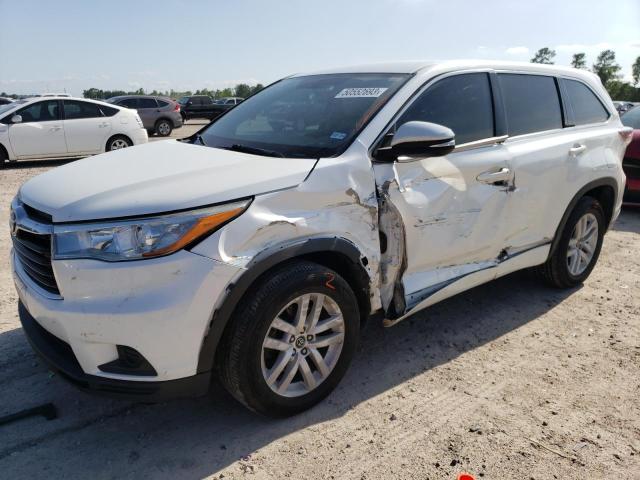 TOYOTA HIGHLANDER 2016 with VIN 5TDZKRFH0GS183099 - Photo from auction