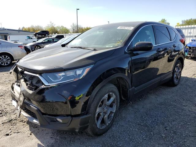 HONDA CR-V EX 2018 with VIN 7FARW2H55JE023508 - Photo from auction