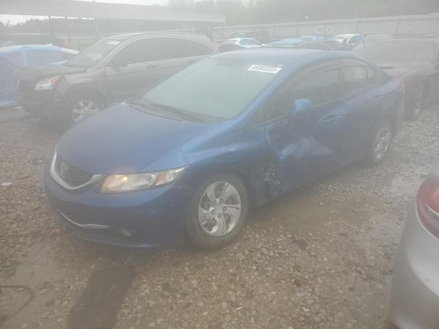 HONDA CIVIC LX 2013 with VIN 19XFB2F54DE013530 - Photo from auction