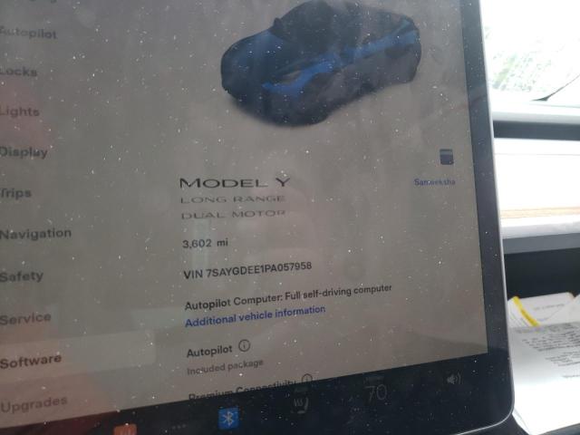 Photo 9 from auction – 2023 TESLA MODEL Y with VIN 7SAYGDEE1PA057958