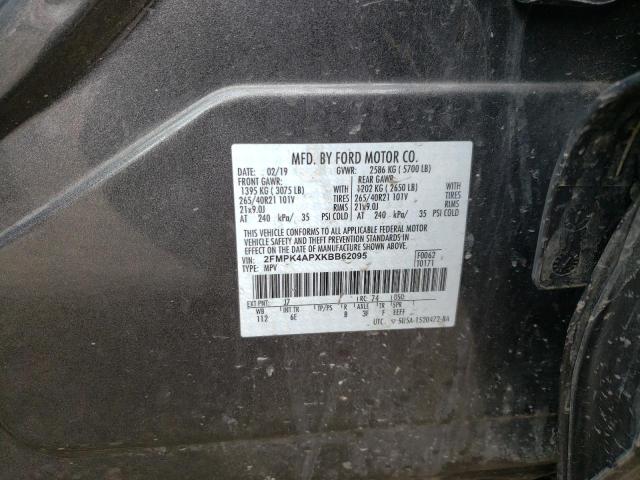 Photo 14 from auction – 2019 FORD EDGE ST with VIN 2FMPK4APXKBB62095