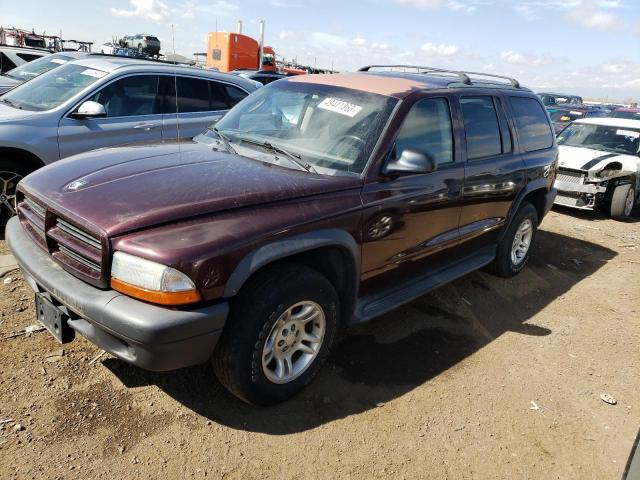 DODGE DURANGO SP 2003 with VIN 1D4HS38N63F596380 - Photo from auction