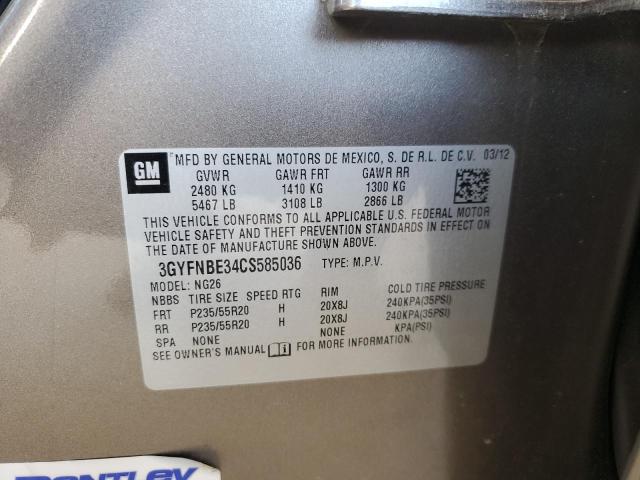 Photo 14 from auction – 2012 CADILLAC SRX PERFOR with VIN 3GYFNBE34CS585036