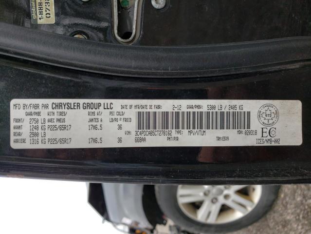 Photo 14 from auction – 2012 DODGE JOURNEY SE with VIN 3C4PDCAB5CT278162