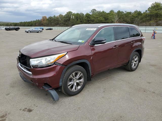 TOYOTA HIGHLANDER 2015 with VIN 5TDJKRFH4FS215001 - Photo from auction