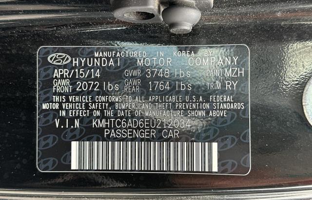 Photo 10 from auction – 2014 HYUNDAI VELOSTER with VIN KMHTC6AD6EU212034