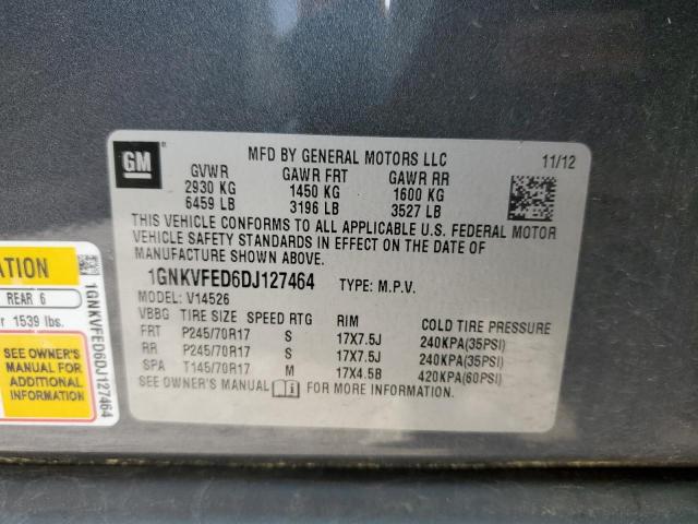 Photo 14 from auction – 2013 CHEVROLET TRAVERSE L with VIN 1GNKVFED6DJ127464