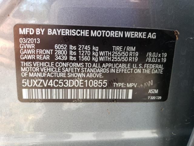 Photo 14 from auction – 2013 BMW X5 XDRIVE3 with VIN 5UXZV4C53D0E10855