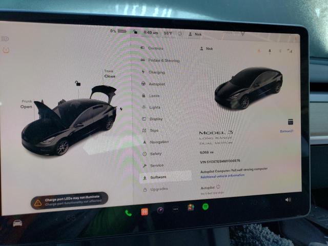 Photo 9 from auction – 2021 TESLA MODEL 3 with VIN 5YJ3E1EB4MF006678
