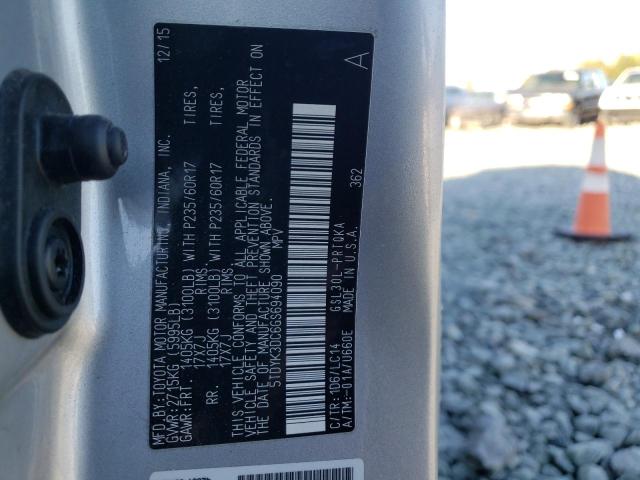 Photo 14 from auction – 2016 TOYOTA SIENNA XLE with VIN 5TDYK3DC6GS694090