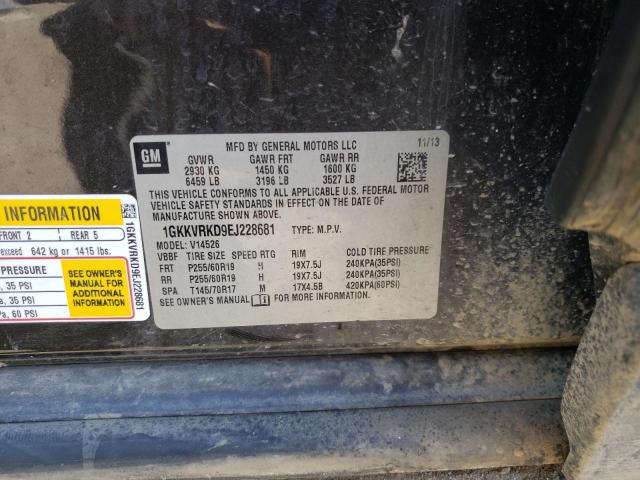 Photo 14 from auction – 2014 GMC ACADIA SLT with VIN 1GKKVRKD9EJ228681